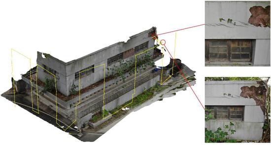 Real‐time automatic crack detection method based on drone